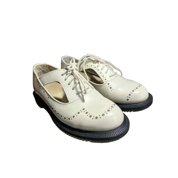 DR.MARTENS cream Kensington brogues “ruby” size 5 - Picture 4 of 12